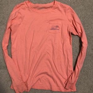 Pink Long Sleeve Vineyard Vines T-shirt